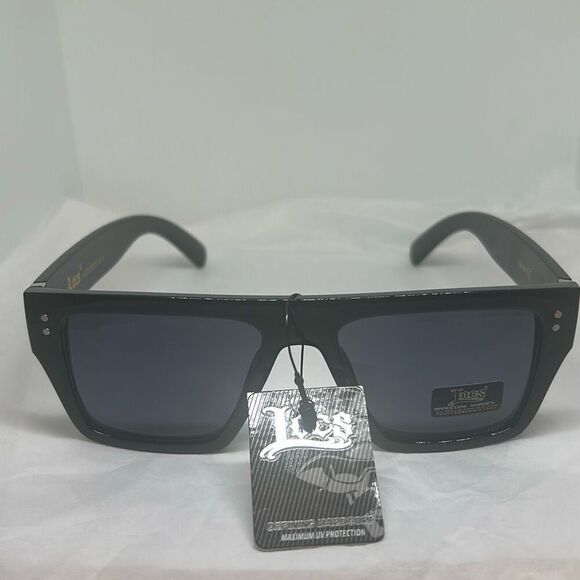 LOCS Gangster Style Sunglasses – Classic Black Frame – UV Protection - Picture 3 of 3